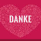 Goldkarte Danke "heart" - (1g - 5g)