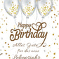Goldkarte Geburtstag "Golden Ballons" - (1g - 5g)