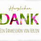 Goldkarte Danke "from the heart" - (1g - 5g)