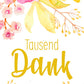 Goldkarte Danke "thousand" - (1g - 5g)
